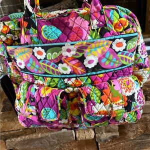 Vera bradley duffel tote bag